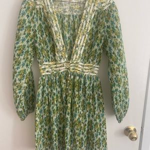 Zimmermann Plisse Floral Dress